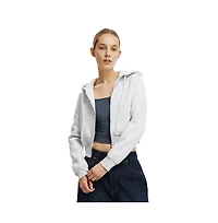 Cotton On Women's Premium Cropped Zip Through Hoodie