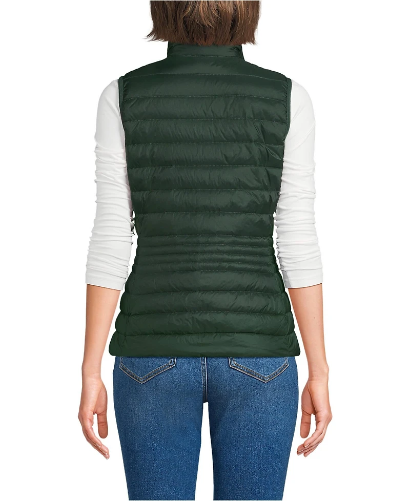 Lands' End Women's Petite Wanderweight Packable Down Vest