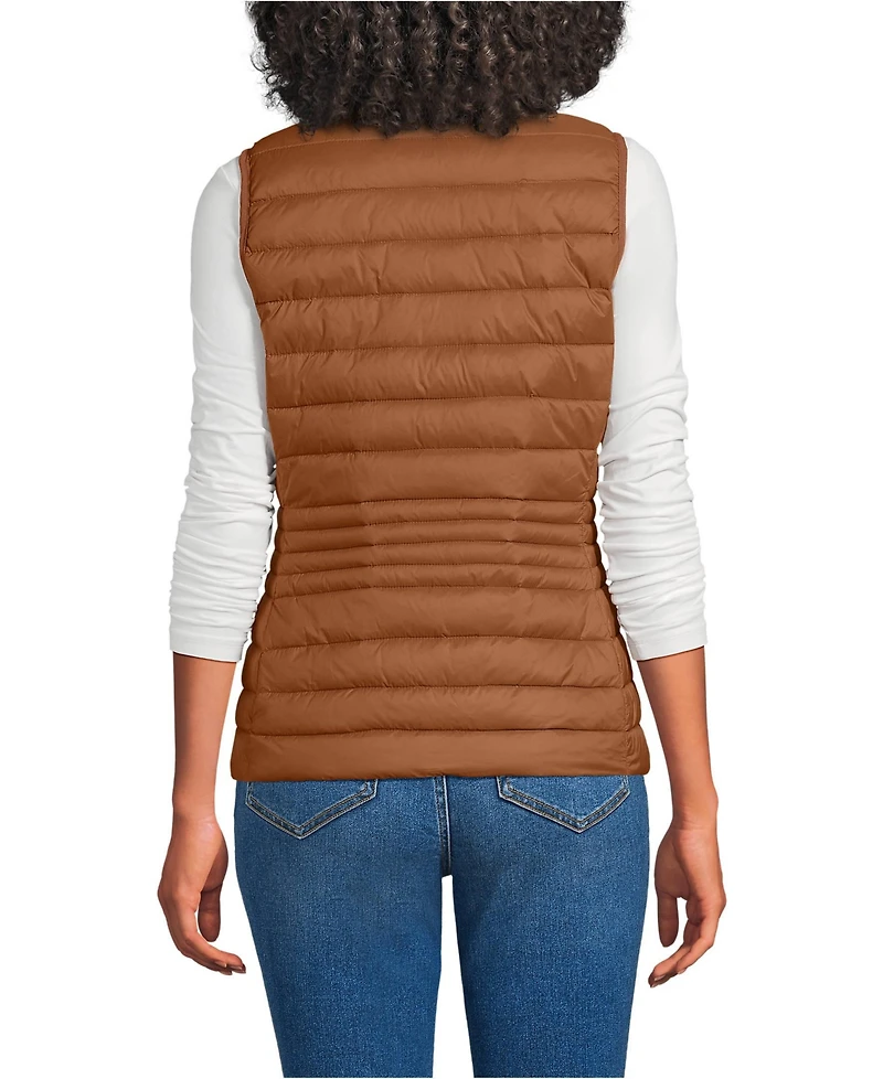 Lands' End Women's Petite Wanderweight Packable Down Vest
