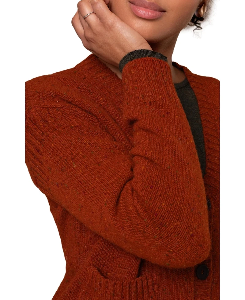 Celtic & Co. Donegal Boxy V-Neck Cardigan