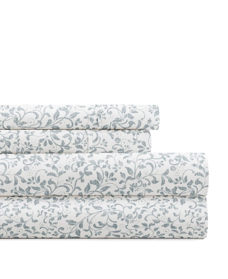 ienjoy Home Delicate Blossoms 4-p.c. Sheet Set