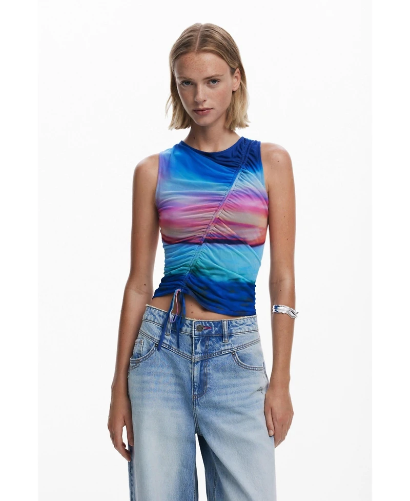 Desigual Women's Wide leg denim trousers