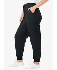 Woman Within Plus Better Fleece Jogger Sweatpant