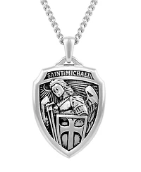 Vincero Men's St. Michael Pendant – 925 Sterling Silver Shield