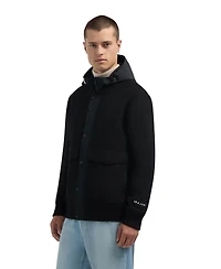 Pajar Men's Men s Hader Wool Blend Bomber Jacket with Removable Hooded Bib