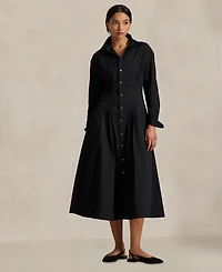 Polo Ralph Lauren Women's Pleated Cotton Shirtdress