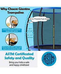 8 Feet Astm Approved Recreational Trampoline with Ladder