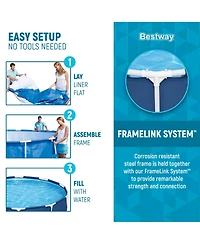 Bestway Steel Pro 10'x30" Round Above Ground Swimming Pool Set with Filter Pump