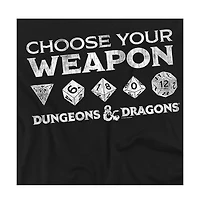 Logovision Men's Dungeons & Dragons Choose Your Weapon T Shirt