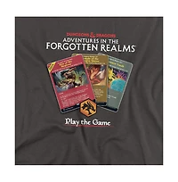 Logovision Men's Magic X D & Adventures The Forgotten Realms Cards T Shirt