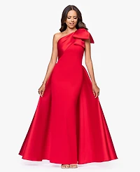 Betsy & Adam Women's One-Shoulder Gown