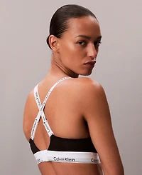 Calvin Klein Women's Icon Cotton Lightly Lined Full Coverage Bralette QF8504