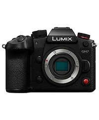 Panasonic Lumix GH7 Mirrorless Camera, Bundle with 64GB Memory Card, Li-Ion Battery, Shoulder Bag, Camera Strap and Cleaning Kit