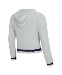 Concepts Sport Women's Gray Minnesota Vikings Whitley Long Sleeve Hoodie Top Shorts Set