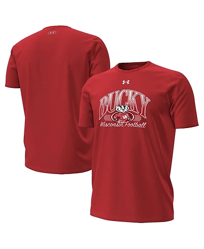 Under Armour Men's Wisconsin Badgers Throwback Performance T-Shirt