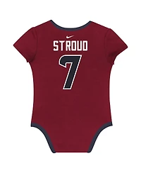 Nike Baby Boys and Girls 3-pack C.j. Stroud Houston Texans Name Number Bodysuit Set