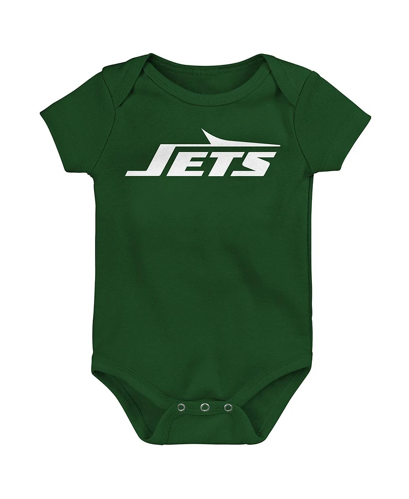 Outerstuff Newborn 3-Piece New York Jets Little Tike Bodysuit Set