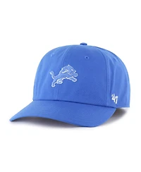 '47 Brand Men's Blue Detroit Lions Foundational Franchise Fitted Hat