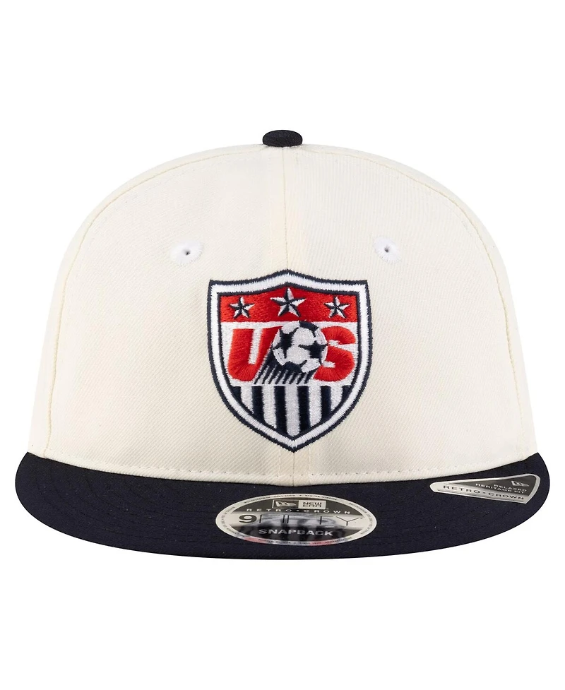 New Era Men's Cream Usmnt 1995 Retro-Crown 9FIFTY Adjustable Hat