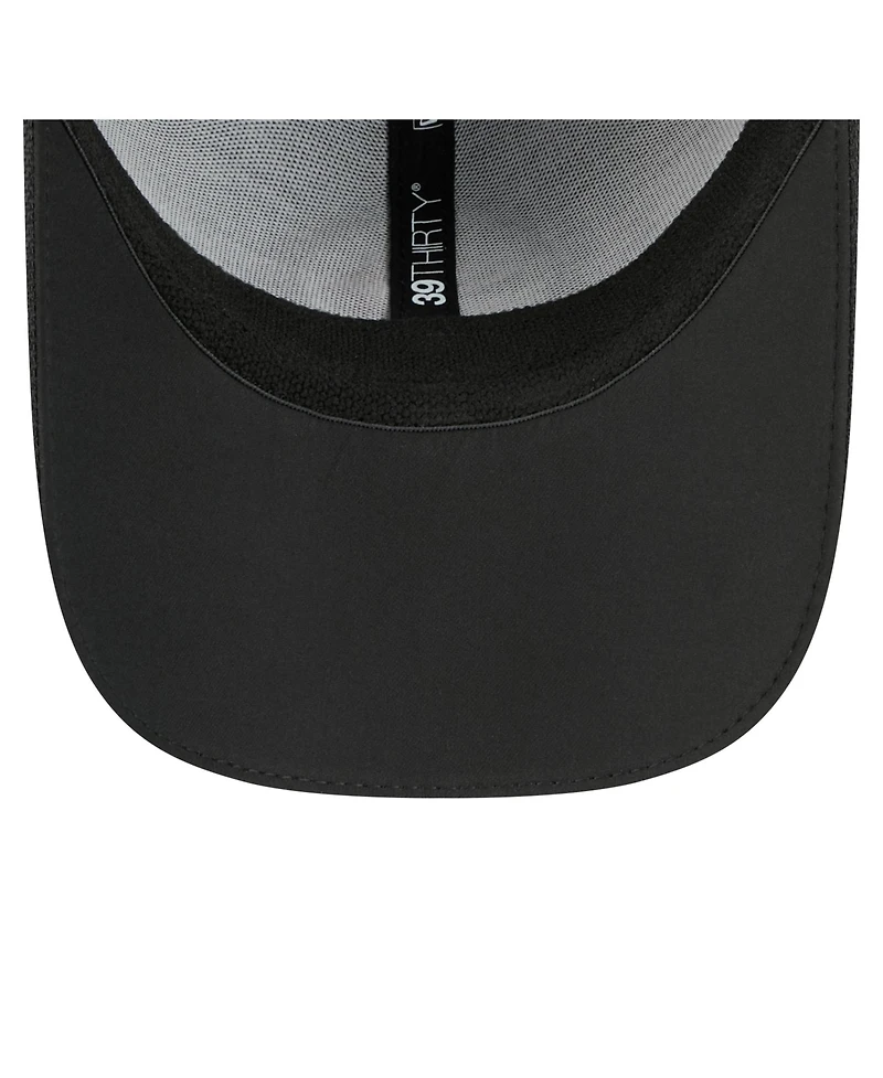New Era Men's Black Pittsburgh Steelers Visor Hit 39THIRTY Flex Hat