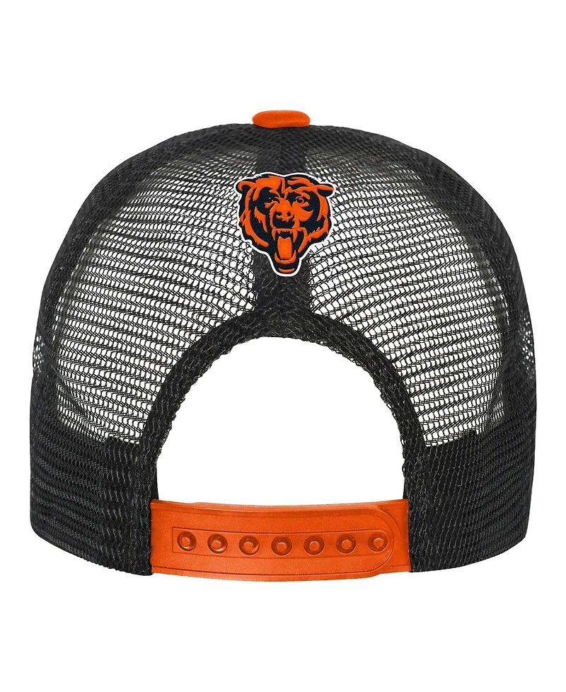 Outerstuff Big Boys and Girls White/Orange Miami Dolphins Modern Fan Trucker Adjustable Hat