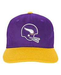 Outerstuff Big Boys and Girls Purple Minnesota Vikings True Retro Adjustable Hat