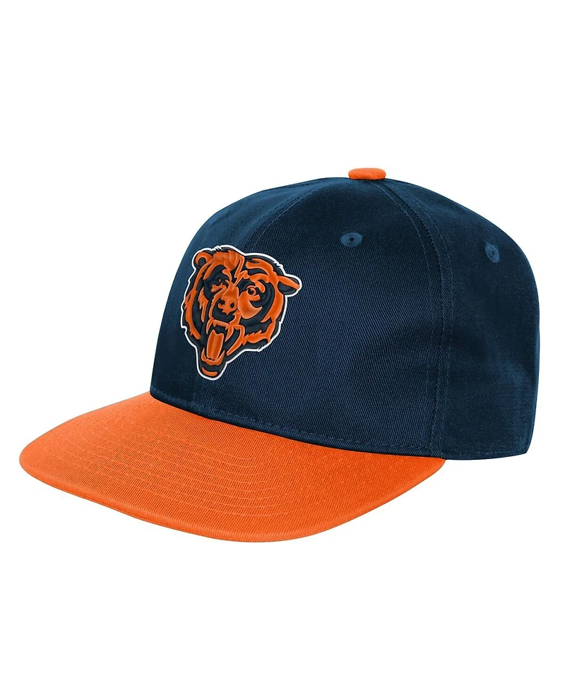 Outerstuff Big Boys and Girls Navy Chicago Bears True Retro Adjustable Hat