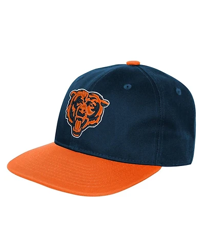 Outerstuff Big Boys and Girls Navy Chicago Bears True Retro Adjustable Hat