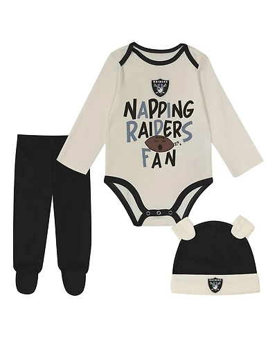 Outerstuff Baby Boys and Girls 3-Piece Black Las Vegas Raiders Little Champ Set