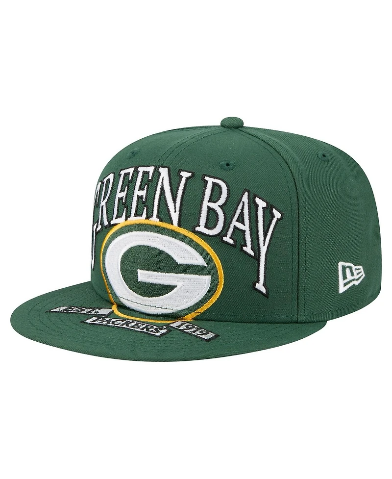 New Era Men's Green Bay Packers Oversized 59FIFTY Fitted Hat