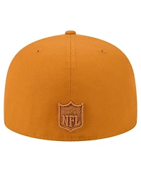New Era Men's Brown England Patriots Color Pack A-Frame 59FIFTY Fitted Hat