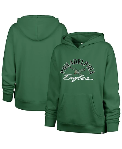 '47 Brand Women's Kelly Green Philadelphia Eagles Whirlwind Naomi Pullover Hoodie