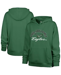 '47 Brand Women's Kelly Green Philadelphia Eagles Whirlwind Naomi Pullover Hoodie