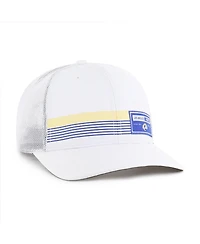 '47 Brand Men's White Los Angeles Rams Rangefinder Trucker Adjustable Hat
