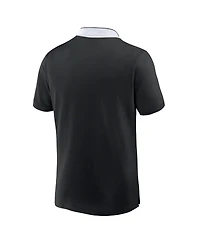 Fanatics Men's Black New Zealand Rugby All Blacks Tipped Polo Shirt