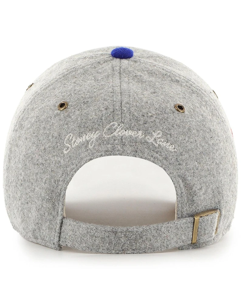 Stoney Clover Lane Men's and Women's Gray/Royal Los Angeles Rams Block Clean Up Adjustable Hat