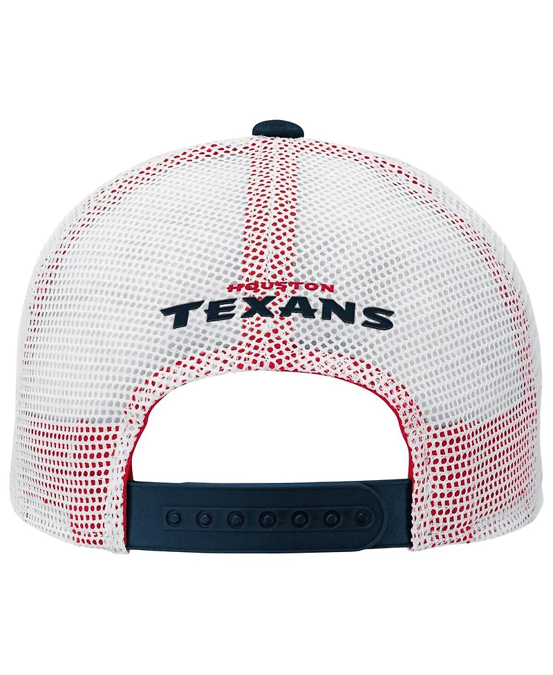 Outerstuff Big Boys and Girls Navy Houston Texans Core Lockup Trucker Adjustable Hat