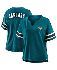 Fanatics Women's Teal Jacksonville Jaguars Plus Redzone Notch Neck T-Shirt