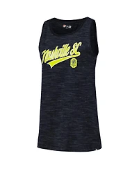 5th Ocean by New Era Women's Navy Nashville Sc Athletic Cross Back Tank Top