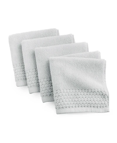 The Bath House Cotton 4-Pack Washcloth Set, 13" x