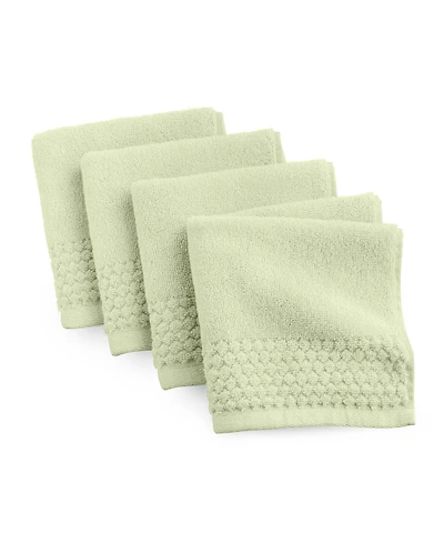 The Bath House Cotton 4-Pack Washcloth Set, 13" x