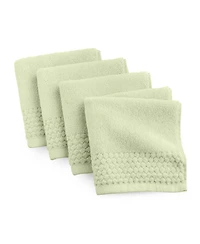 The Bath House Cotton 4-Pack Washcloth Set, 13" x