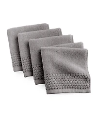 The Bath House Cotton 4-Pack Washcloth Set, 13" x