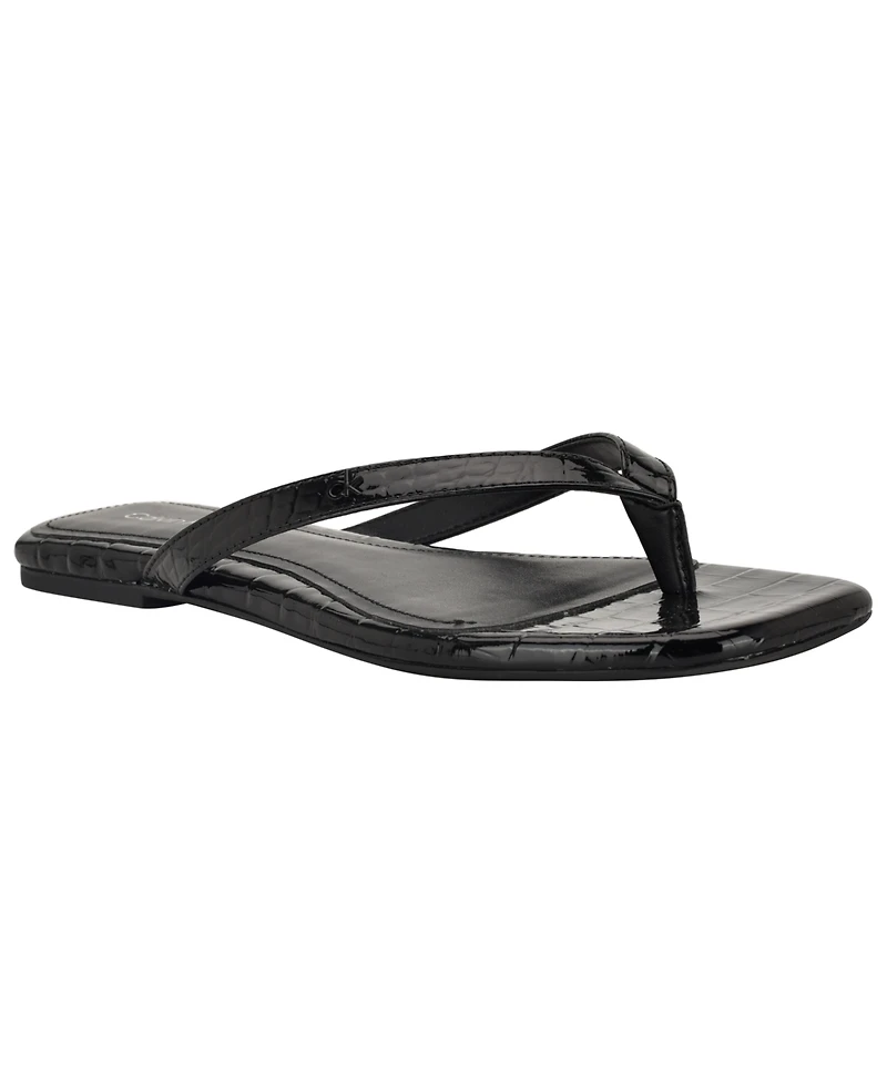 Calvin Klein Women's Stelea Flat Thong Sandals