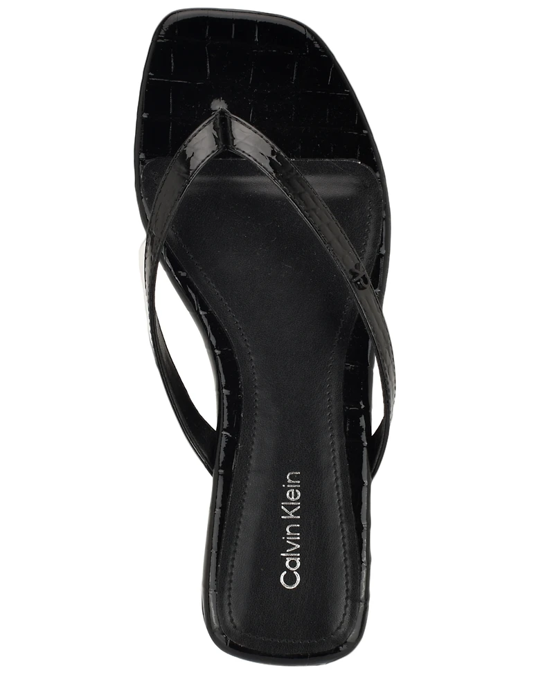 Calvin Klein Women's Stelea Flat Thong Sandals