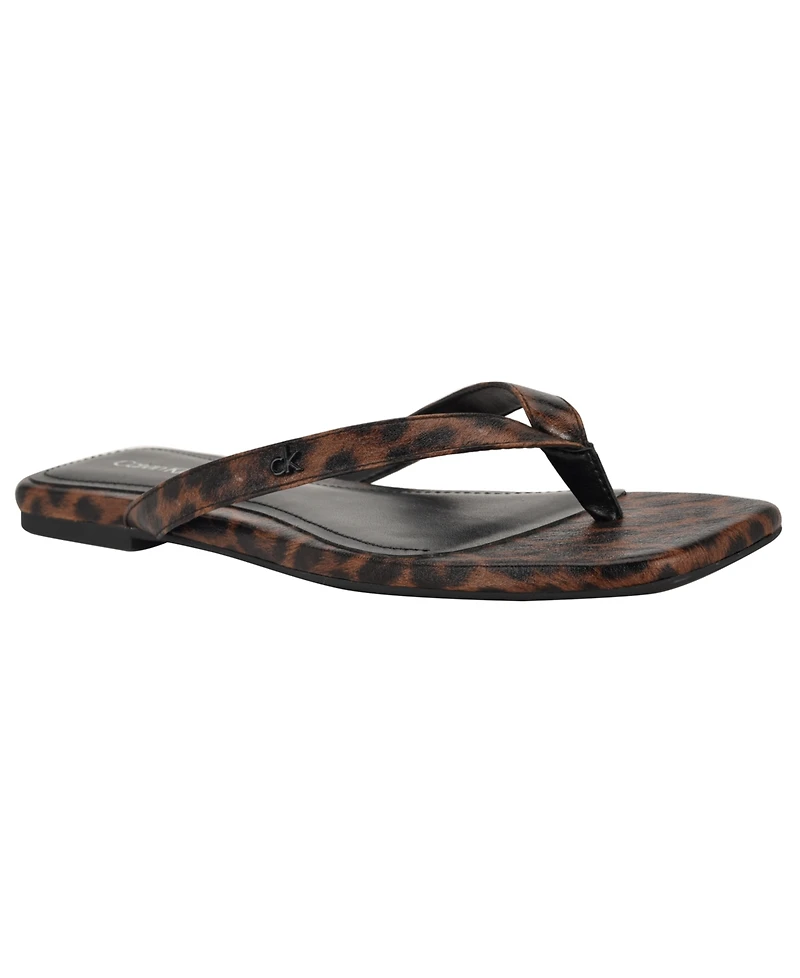 Calvin Klein Women's Stelea Flat Thong Sandals