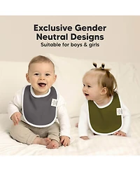 KeaBabies 8pk Baby Bibs for Boy, Drool Bib Boys and Girls, Infant Teething