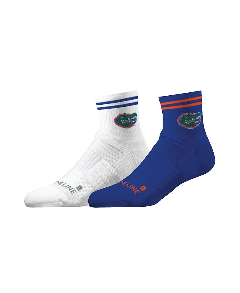 Strideline Men's and Women's Florida Gators Premium Knit 2-Pack Half Calf Socks Set