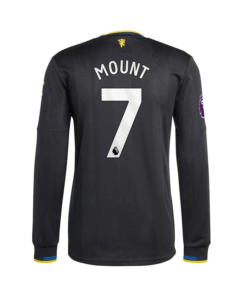 Adidas Men's Mason Mount Black Manchester United 2025/26 Third Authentic Long Sleeve Player Jersey