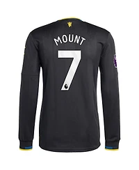 Adidas Men's Mason Mount Black Manchester United 2025/26 Third Authentic Long Sleeve Player Jersey